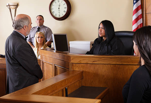 A judge in Orange County acknowledging the court interpreter before the start of a trialjpg